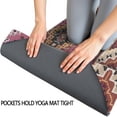 thumbnail image 3 of Pink Boho Tribal Diamonds and Triangles Pattern Hot Yoga Mat Towel Non Slip for Hot Yoga - Quick-Drying Yoga Mat Cover with 4 Corner Pockets with Travel Bag - Hot Yoga Towel Non Slip 74"x26", 3 of 6