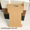 thumbnail image 4 of ZheElen 100 Pieces Hairpin Display Paper Cards Head Rope Packaging Solid Color Jewelry Accessory Cardboard Home Storage White Black, 4 of 6