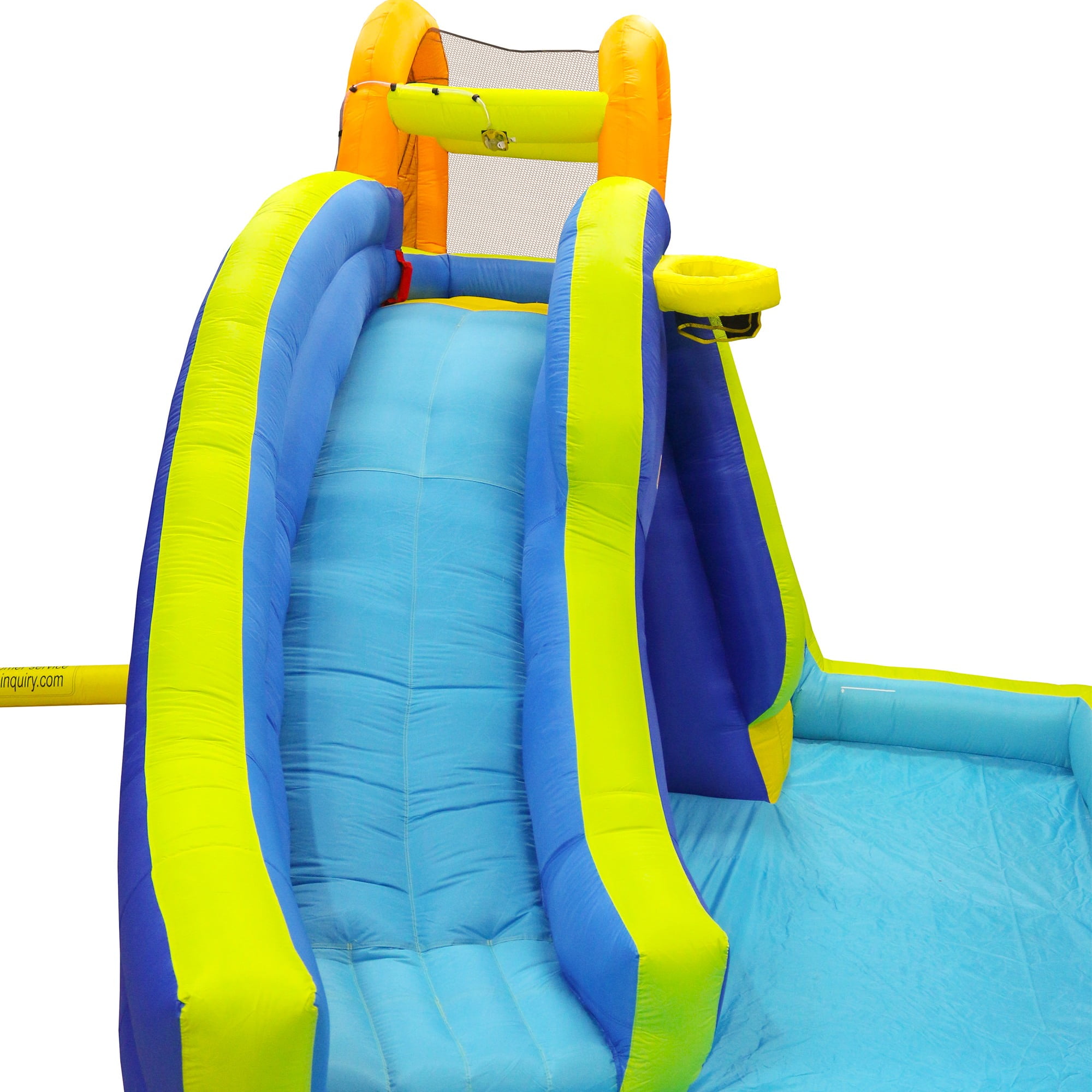 Banzai Big Blast Water Park, Length: 14 ft 5 in, Width: 10 ft 7 in, Height: 7 ft 11 in, Inflatable Outdoor Backyard Water Slide Splash Toy