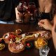 thumbnail image 2 of Black Bandejas de delicatessen especialmente formadas del tablero del aperitivo para la decoración del partido de la barra del club, 2 of 5