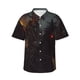 thumbnail image 1 of Balery Cool Skull Western Cowboy Camisas hawaianas de manga corta para hombre, camisas playeras de corte holgado, camisas de vacaciones con botones,Large, 1 of 7
