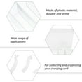 thumbnail image 3 of EASTIN Charging Cables Storage Box Cord Case Clear Container Lid Phone Charger Holder Accessory Tray Office, 3 of 6