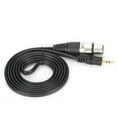 thumbnail image 1 of 3.5mm To XLR Cable  Plug And Play XLR To Aux Mic Cord Stable Performance For Digital Camera For Various Mic For PC Black 1.5m/4.9ft, 1 of 8