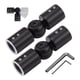 thumbnail image 1 of 2 Piezas de Conector de Esquina de Barra de Cortina, Conector de Esquina de Barra de Cortina Ajustable para Barras de Cortina de Ventana de BahíA de 1 Pulgada (Negro), 1 of 6