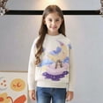 thumbnail image 2 of Atogsazn Toddler Girl Knitted Sweater Kids Casua Long Sleeve Pullover Winter Warm Sweaters Tops Clothing Outerwear 05-Beige 3-4 Years Fashion, 2 of 9