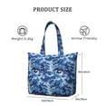 thumbnail image 4 of 22 Inch Oversized Travel Bag Lightweight Canvas Weekender Duffel with Multi Pockets, Camouflage Print, 4 of 5