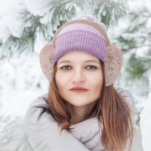 HEATSHAKING Earmuff Headband Women Outdoor Activities 1Set 7.9X7.5X5.1In