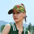 thumbnail image 4 of Kdxio Fruits Vegetables And Berries Print Sun Visor Hat Golf Visor Adjustable Velcro Outdoor Sports Cap for Men Women, 4 of 6