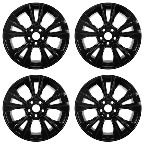 For Toyota Hinghlander OEM Design Wheel 18" 18x7.5 2014-2019 Gloss Black Set of 4 Replacement Rim