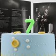 thumbnail image 3 of Hltser Birthday Candles Numbers 2.36 inch Party Cake Topper 1 Piece (Brown  Number 6), 3 of 6