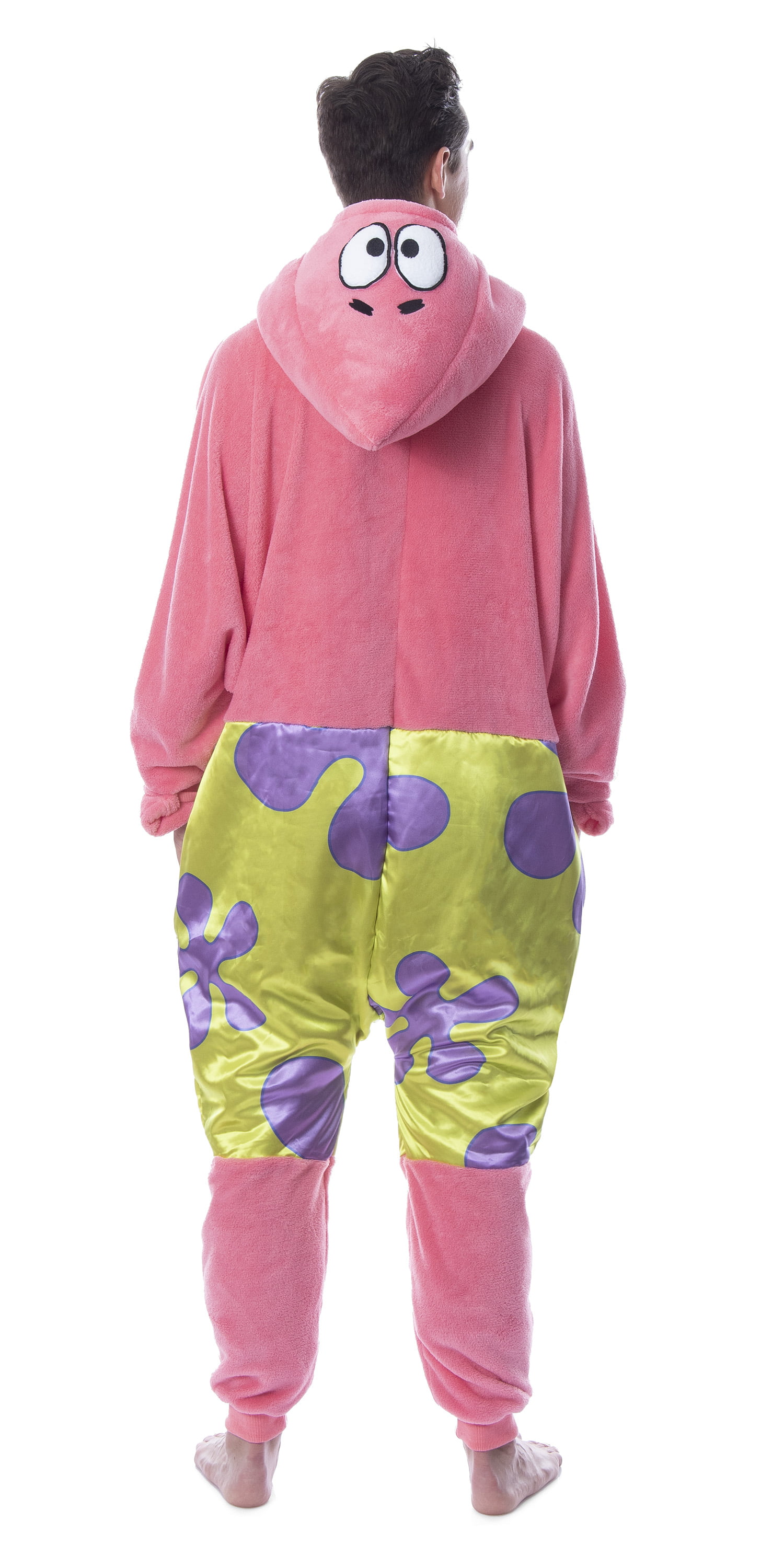Nickelodeon Mens' SpongeBob SquarePants Character Union Suit Costume Sleep Pajama 