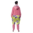 thumbnail image 3 of Nickelodeon Men's SpongeBob SquarePants Patrick Star Hooded Union Suit Kigurumi Costume Pajama Sleepwear Loungewear, 3 of 7