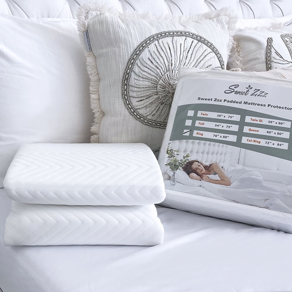 Sweet Zzz Mattress Pad Twin, White