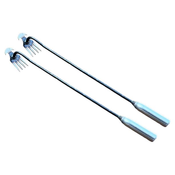 Herramienta de deshierbe de jardín de suelo suelto de acero inoxidable, extractor de hierba para eliminación de deshierbe, Manual 50 cm 2 piezas Zulema Extractor de malezas