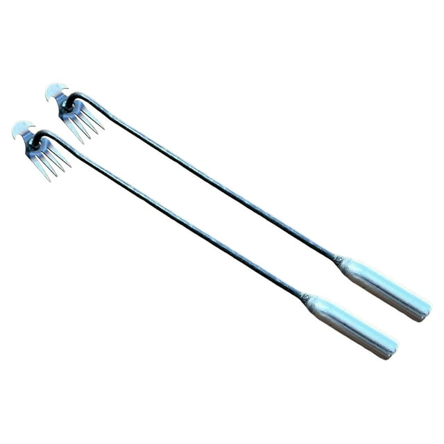 Extractor de hierba de deshierbe multifuncional de acero inoxidable, herramienta de eliminación de deshierbe, pequeño 50 cm 2 piezas kusrkot Extractor de malezas