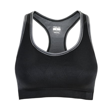 

Women Racerback Sports Bra High Impact Workout Gym Active Wear Size S