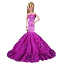 A-Waroom 1PCS Doll Wedding Dress Gowns Evening Party Skirt Fishtail Skirt for 30CM Doll 11 inch Doll