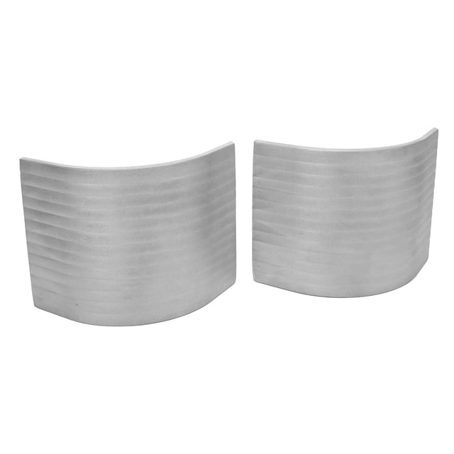 Pontoon Corner Cap, Elegant Look Versatile Aluminum 2Pcs Boat Deck Corner Cap Protective High Strength for 90 Rounded Corner