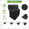 thumbnail image 5 of Black Striped Table Runner Linen Burlap Table Runner 70 Inches Long Farmhouse Stripes Geometric Abstract Dresser Scarves for Kitchen Island Coffee Dining Room Party Wedding Holiday Decor 13"x70", 5 of 8