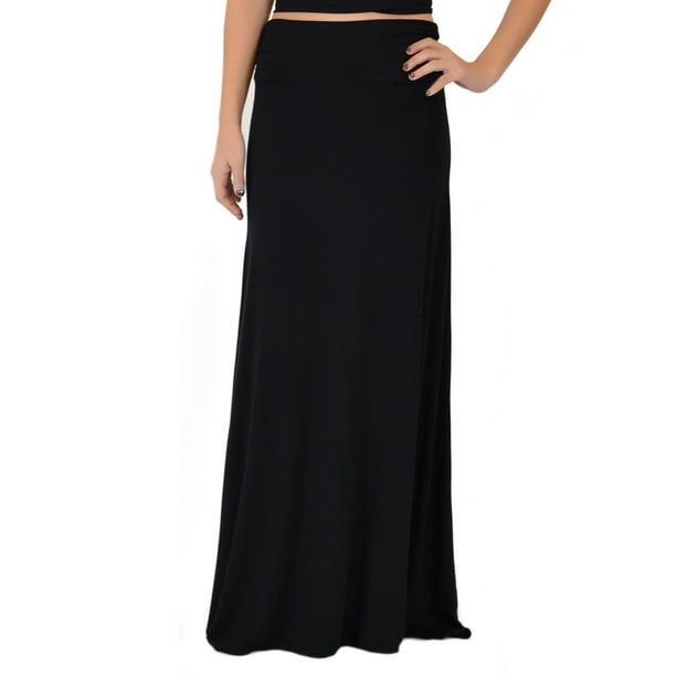 black maxi skirt walmart