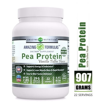 Amazing Formulas 100% Pure Protein Dietary Supplement - 2 lbs. - Vanilla Flavor -Supports Energy Production and Muscle Growth - Promotes Heart and Kidney