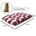 thumbnail image 2 of Roses Pet Bed, Colorful Sketchy Hand Drawn Abstract Design Floral Pattern, Chew Resistant Pad for Dogs and Cats Cushion with Removable Cover, 24" x 39", Raspberry Pink, by Ambesonne, 2 of 4