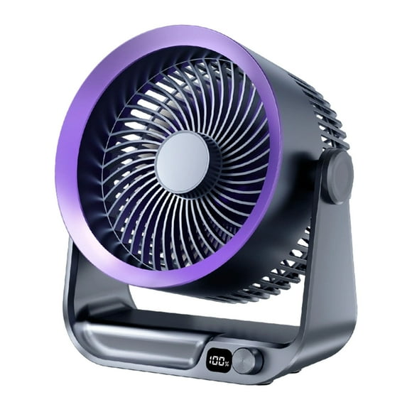Mini Desk USB Fan, Quiet & Rechargeable Fan, Personal Cooling Fan for Office, Bedroom, Dorm Room, High-Speed Compact Air Circulator with Adjustable Speeds for Home & Travel