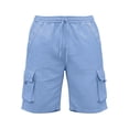 thumbnail image 3 of Enjoytime Mens Casual Sweat Cargo Shorts Elastic Waist Drawstring Athletic Workout Gym Shorts with Multi Pockets, 3 of 4