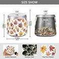 thumbnail image 2 of Yayeee Ashtray with Lid for Cigarette Smokeless Stainless Steel Home Ash Holder, Gray Autumn Leaves, 2 of 7