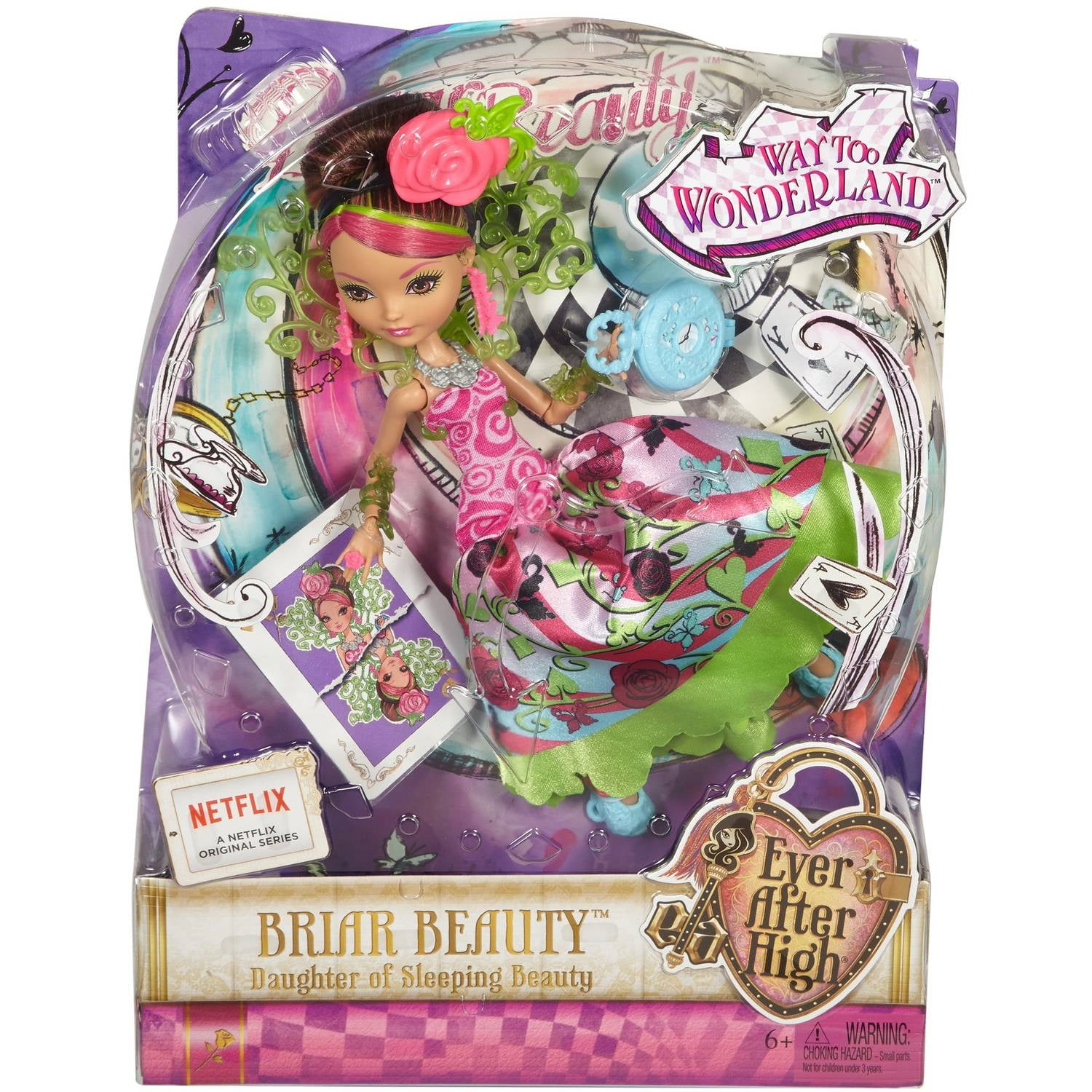 ever after high way too wonderland briar beauty doll