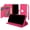 Pink, variant on For Motorola Moto G Play 2023 XT2271 Deluxe Wallet ID Flip Pouch Cover Phone Case - Pink