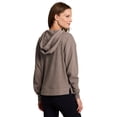 thumbnail image 2 of RBX Active Women's Regular Length Slouchy Fit Ribbed 1/4 Zip Pullover Hoodie Top, 2 of 5