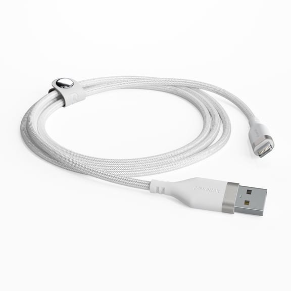 Liquipel Powertek iPad & iPhone Lightning Charger Cable, Fast Charging 6ft MFI, Premium White