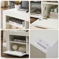thumbnail image 5 of SESSLIFE Storage TV Stand for 55 Inch TV, White TV Cabinet with 16 Color LED Light, Living Room Entertainment Center, 5 of 12