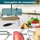 thumbnail image 3 of ZHAOCHENG Pelador de verduras, pelador de verduras multifuncional con buenos mangos giratorios, pelador de patatas de acero inoxidable de primera calidad, 3 of 5