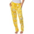 thumbnail image 6 of Bananya Women's Bananya Cat and Title All Over Print Lounge Pajama Pants Adult Sleep Bottoms, 6 of 7