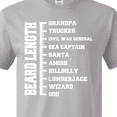 thumbnail image 3 of Inktastic Beard Length Chart T-Shirt, 3 of 4