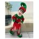 thumbnail image 2 of Disfraz de elfo de Año Nuevo 2025 para niña, conjunto de traje de Papá Noel verde con sombrero, conjunto de vestido de fiesta de Navidad elegante para niños, actuación, 2 of 5