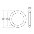 thumbnail image 4 of Uxcell 10mm OD 5.2mm ID 2.4mm Width Silicone Seal O-Rings White 10 Pack, 4 of 5