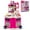 Pink, variant on Costway Kids Kitchen Playset with Sounds Lights Steam Play Sink 113 PCS Accessories Pink