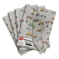 Trucks Printed Tissue Paper for Birthday Party Gift Bags or Boxes and Wrapping - Bulk Decorative Art Tissue Paper for Packaging and Gifting | 24 Sheets 20" x 30"