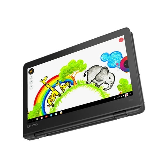 Restored Laptop Lenovo 300E 1st. Gen 11.6" Mediatek 8173C QuadCore 4GB RAM 32GB Storage Chrome OS