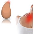 thumbnail image 2 of Mango-Shaped Relaxation Muscles Massage Tool for Shoulder, Neck and Back, Soft Rechargeable Waterproof Handheld Cordless Massager - for Soothing Pain, Tension, Stiffness, and Fatigue - Brown, 2 of 5