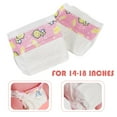 thumbnail image 2 of 10Pieces Baby Doll Diapers Pack,Baby Doll Underwear Diapers for Reborn Accessories,Reusable 10-Pieces for 14-18 Inch Babydoll,Soft Washable Dolls Accessories, 2 of 7