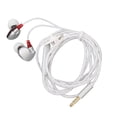 thumbnail image 2 of Auriculares con cable Cable a prueba de enredos Auriculares internos con cable con micrófono para computadora portátil Teléfono Reproductor de MP3 Conector de 3,5 mm Plata, 2 of 8