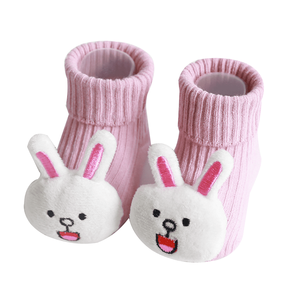 Baby Girl Boy 3D Anti-slip Socks Newborn Slipper Shoes Boots Warm 0-12Months 
