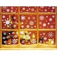 thumbnail image 5 of DIY Christmas Windows Stickers Santa Claus Wreath Snowflakes Xmas Tree Window Clings Glass Door Decals PVC Static Sticker for Showcase Winter Party Decorations (4 Sheets), 5 of 5