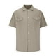 thumbnail image 4 of Camisas de Manga Larga para Hombres Color Sólido Hueco Fuera de Poliéster, Casual Turndown Collar Blusa para Al Aire Libre, Diario Y Uso de la Moda, 4 of 5