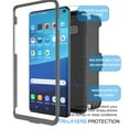thumbnail image 7 of Galaxy S10 Plus Case, Samsung Galaxy S10 Plus Holster Clip, Tekcoo [Tshell] Shock Absorbing [Gray] Secure Swivel Locking Belt Defender Heavy Full Body Kickstand Carrying Tank Armor Cases Cover, 7 of 7