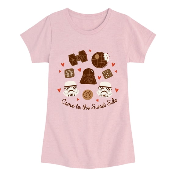 Star Wars - Come to the Sweet Side Fitted Short Sleeve Graphic T-Shirt